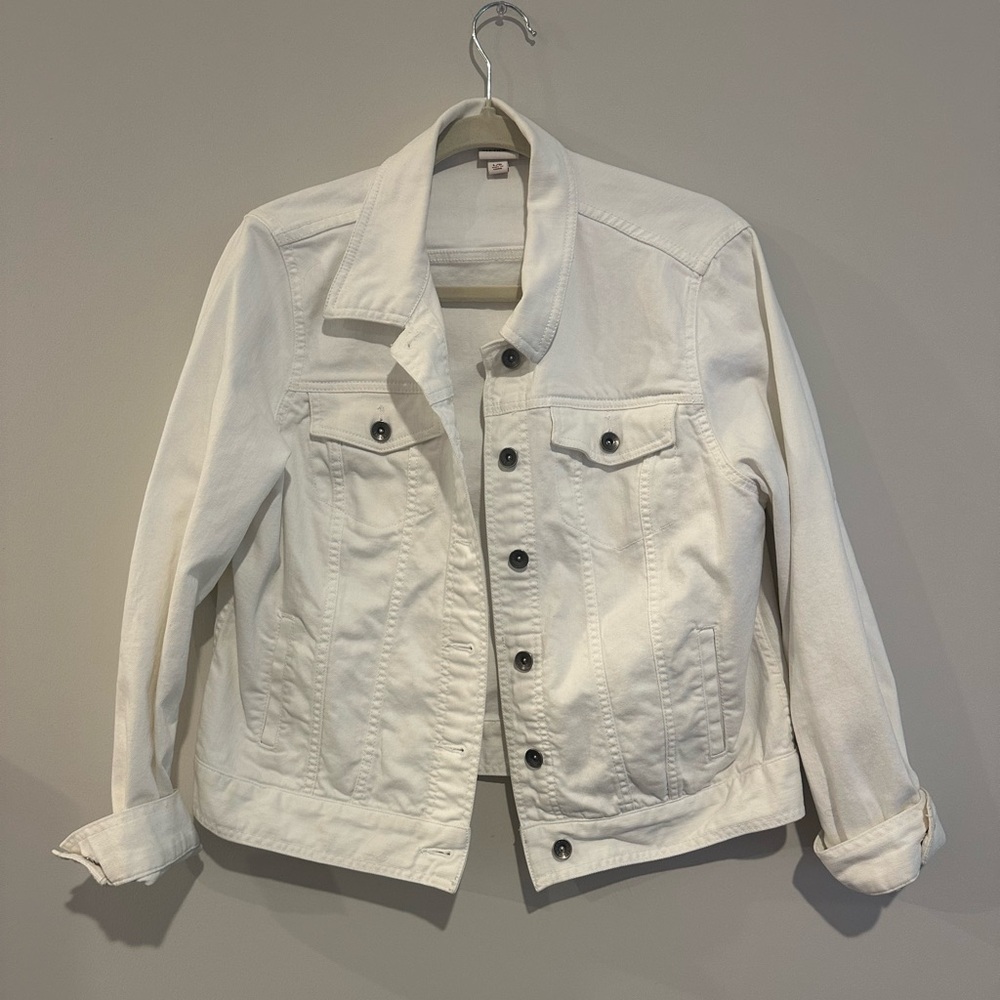 Merona White Denim Jacket - Women’s Large